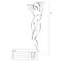 Passion BS007 - nätbody med mönster - svart - S-L
