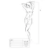Passion BS007 - nätbody med mönster - svart - S-L