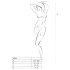 Passion BS020 - Dekorerad öppen overall (svart) - S-L