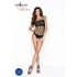 Passion BS035 - axelbandslös nätbody med öppen design (svart) - S-L
