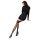 Passion ST022 - dekorerade stay-ups (svart)