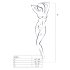 Passion BS053 - halterneck nätset (vit) - S-L