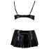 Passion Deby - Behåset med minikjol (svart) - L/XL
