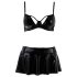 Passion Deby - Behåset med minikjol (svart) - L/XL