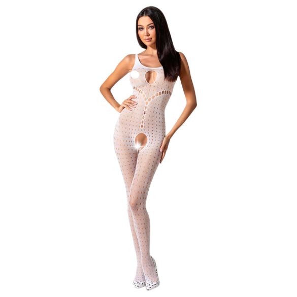 Passion BS078 - prickig öppen overall (vit) S-L