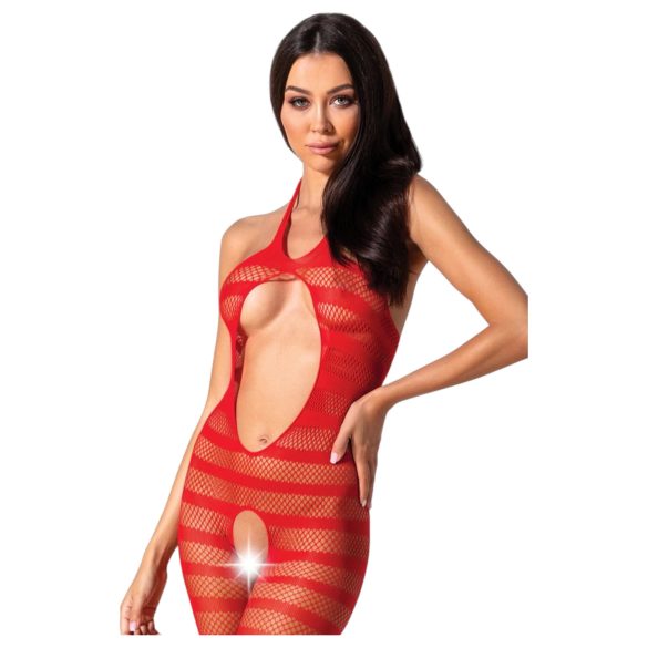 Passion BS081 - Halterneck capribyxa - röd (S-L)