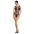 Passion BS086 - Transparent randig body (svart) - S-L