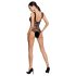 Passion BS086 - Transparent randig body (svart) - S-L