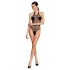 Passion BS087 - nätbody - transparent - svart - S-L