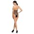 Passion BS087 - nätbody - transparent - svart - S-L