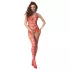 Passion BS102 - öppen röd nätcatsuit (S-L)