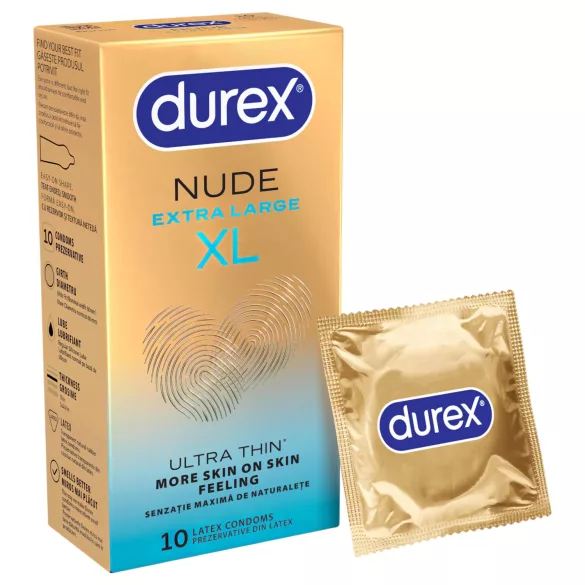 Durex Nude XL - extra stora kondomer (10 st)