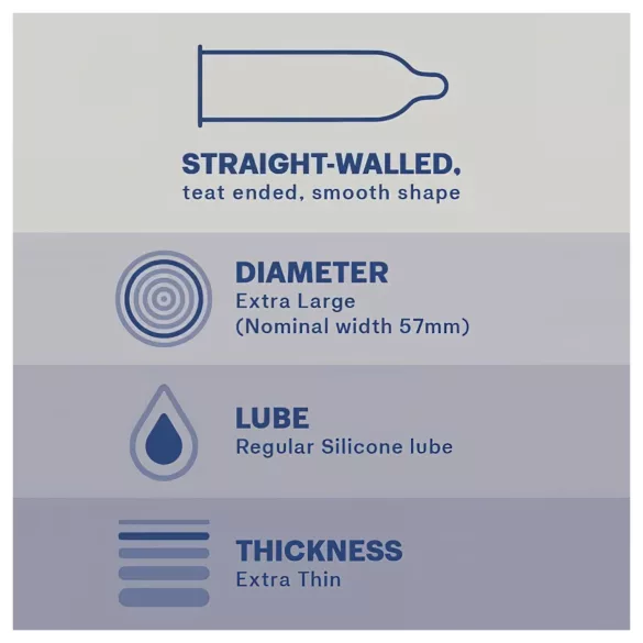 Durex Nude XL - extra stora kondomer (10 st)