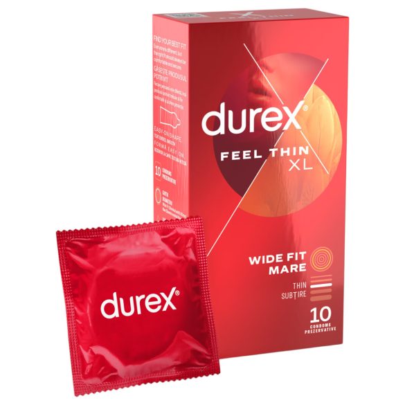 Durex Feel Thin XL - Naturlig känsla kondom (10 st)
