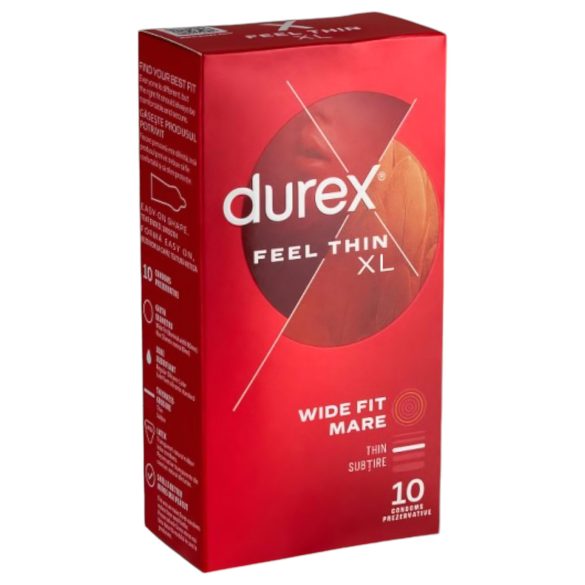 Durex - kondom - extra tunn XL för känsla - 10 st