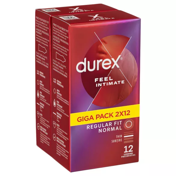 Durex Feel Intimate - tunn kondom - 2x12 st