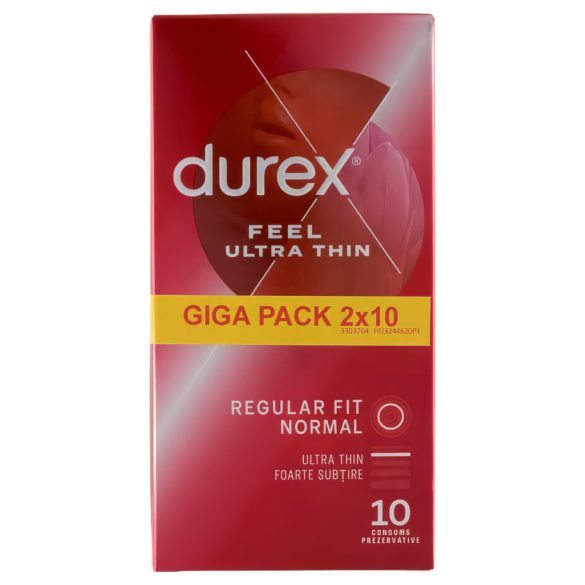 Durex - kondomer - extra tunna, naturlig känsla - 2x10 st