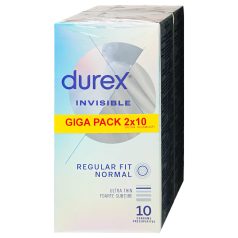 Durex Invisible Regular Fit - tunna kondomer (2x10 st)