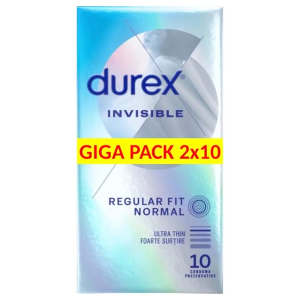Durex Invisible Extra Tunn - 20-pack känsliga kondomer