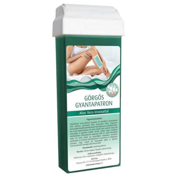 Rullande vaxpatron med bred rullhuvud (100 ml) - aloe vera
