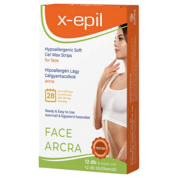 X-Epil hypoallergeniska vaxremsor för ansiktet (12 st)