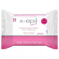 X-Epil Intimo - intimservetter - skonsam rengöring - 20 st