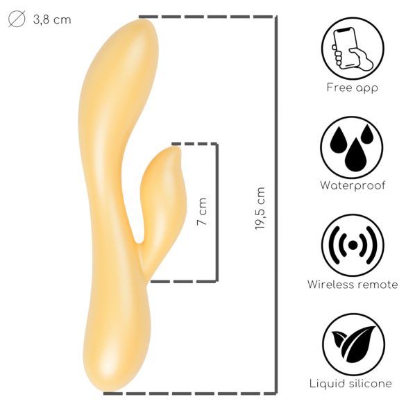Desirel Desire Dew - smart, klitorisstimulerande vibrator (gul)