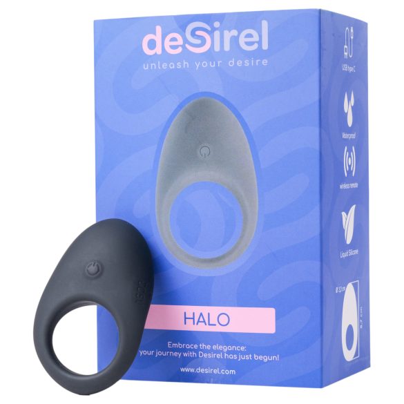 Desirel Halo - vibrerande penisring - smart - svart