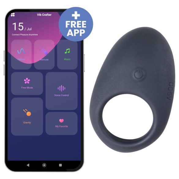 Desirel Halo - vibrerande penisring - smart - svart