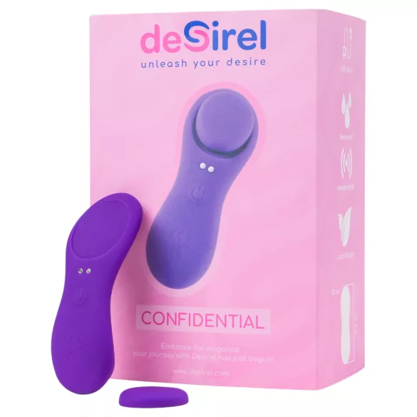Desirel Confidential - vibrerande trosor med fjärrkontroll - lila