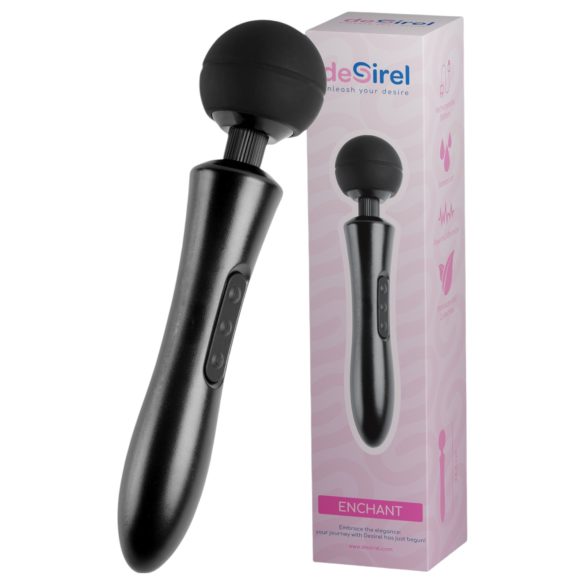 Desirel Enchant - svart massagestav vibrator