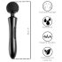 Desirel Enchant - svart massagestav vibrator