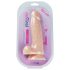 Desirel Titan - naturtrogen dildo med pung (natur)