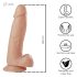 Desirel Titan - naturtrogen dildo med pung (natur)
