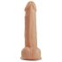 Desirel Titan - naturtrogen dildo med pung (natur)