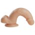 Desirel Titan - naturtrogen dildo med pung (natur)