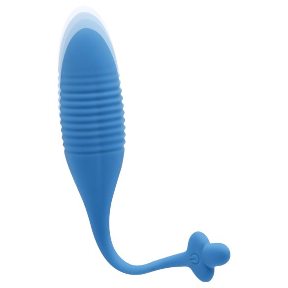 Äggserie - vibratorägg med kulor (blå)