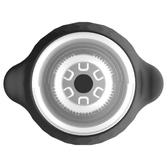 Lonely Anne - masturbator med vibration och sug - uppladdningsbar - svart