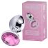 Desirel Pink Jewel S - analplugg (silver-rosa)