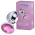 Desirel Pink Jewel M - analplugg (silver-rosa)
