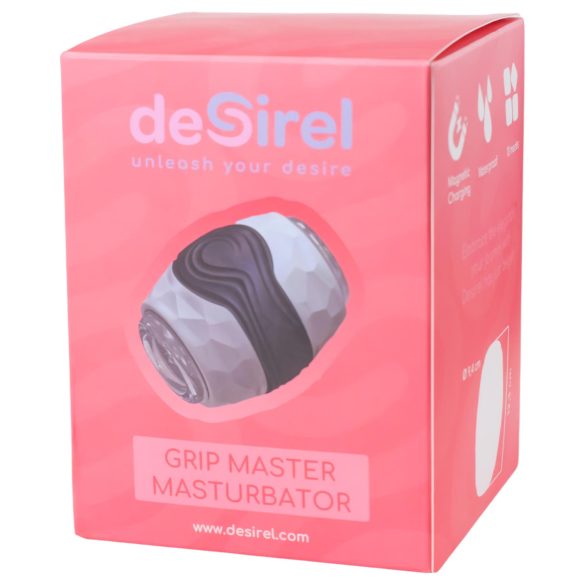Desirel Grip Master - masturbator med grepp - grå