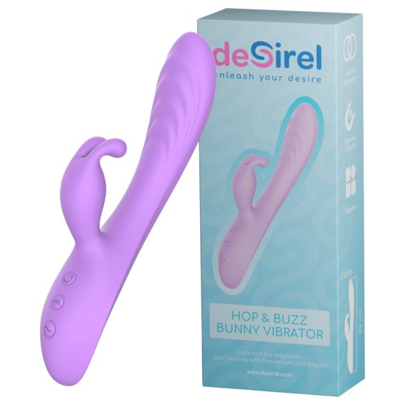 Desirel Hop & Buzz Bunny - kanin, klitorisstimulans vibrator (lila)