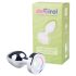Desirel GlowPlug - lystande analplugg - liten (silver)