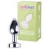 Desirel GlowPlug - lystande analplugg - liten (silver)