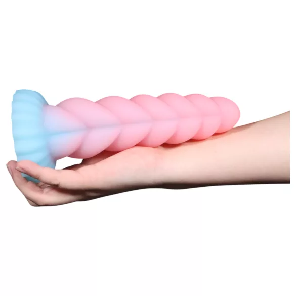 OgazR - dildo med ljus - enhörning - 22cm - regnbågsfärg