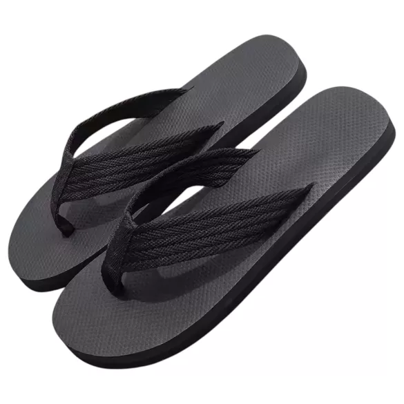 Flip-flop tofflor - penis-mönster - svart - 42/43