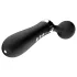 Massager - böjd vibrator - uppladdningsbar - svart