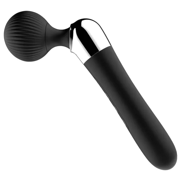 Massager - böjd vibrator - uppladdningsbar - svart