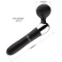 Massager - böjd vibrator - uppladdningsbar - svart