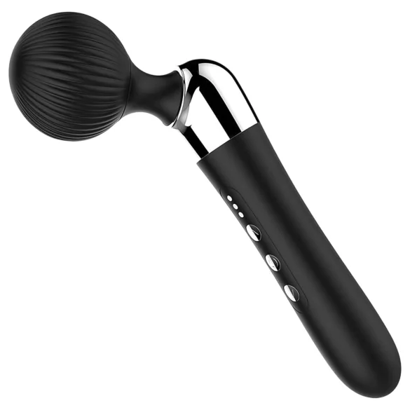 Massager - böjd vibrator - uppladdningsbar - svart